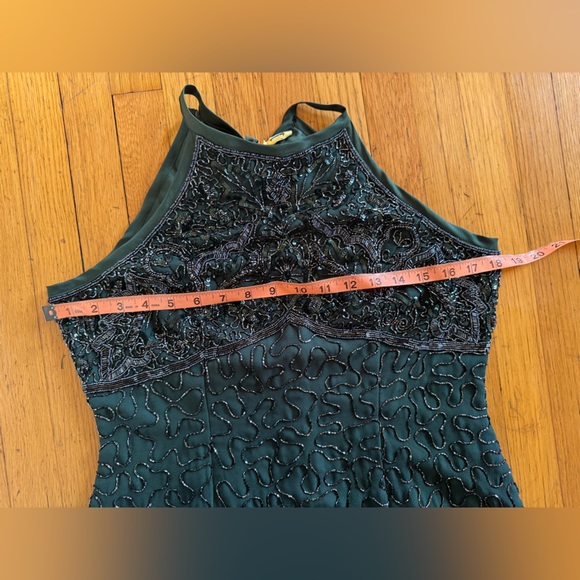 90s Vintage Lawrence Kazar Floor Length Beaded Gown - Picture 6 of 7